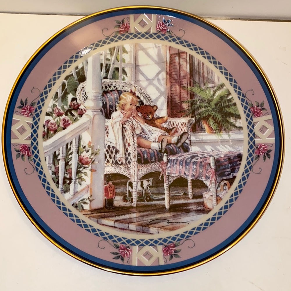 Tricia Romance numbered porcelain 8 inch plate